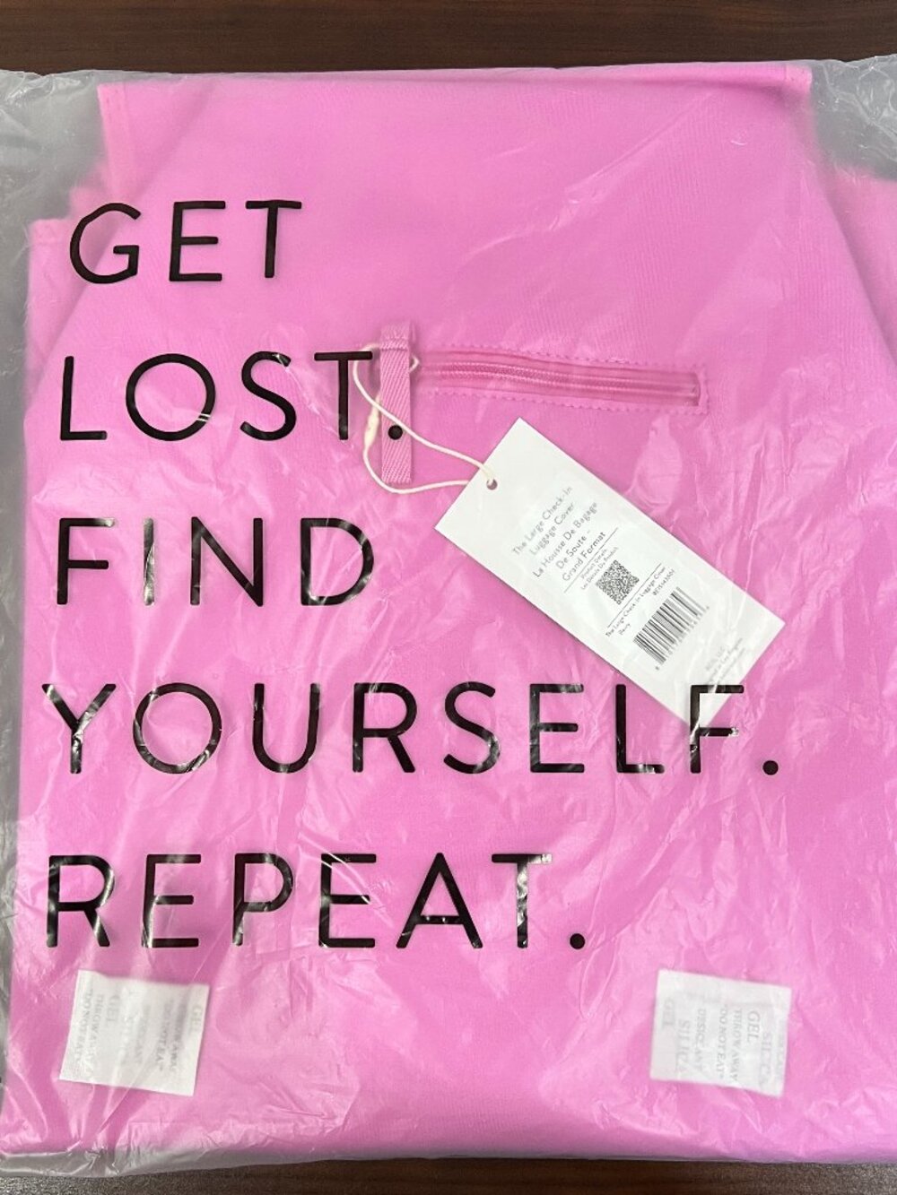 Beis The Large Check-In Luggage Cover in Berry NWT